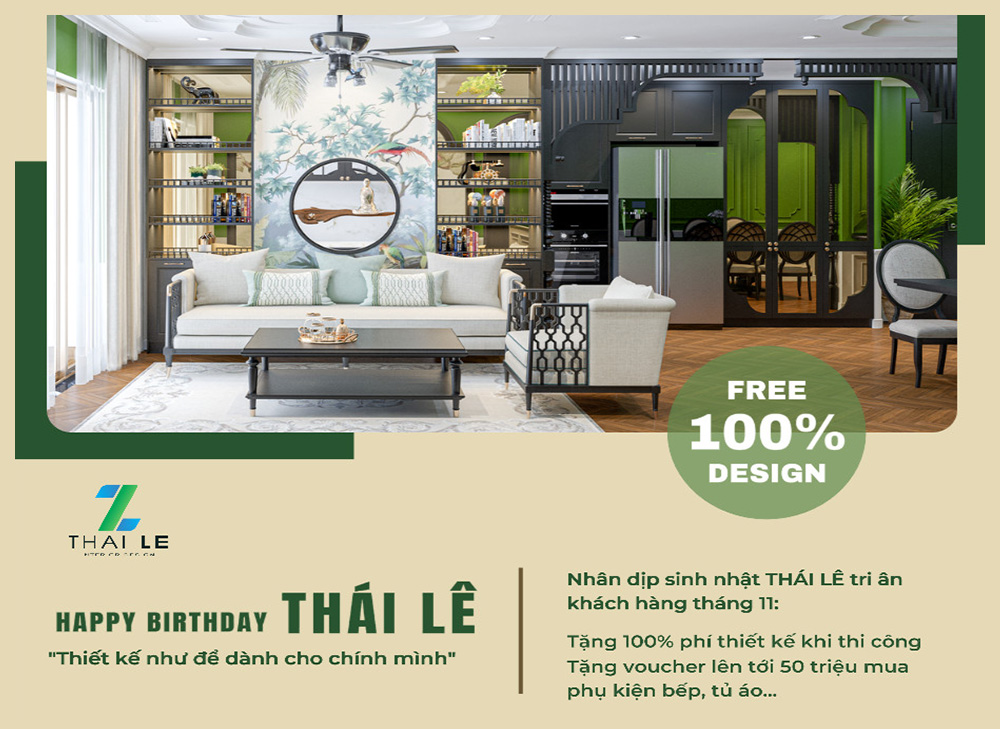 Tri ân khách hàng nhân dịp sinh nhật Nội Thất Thái Lê